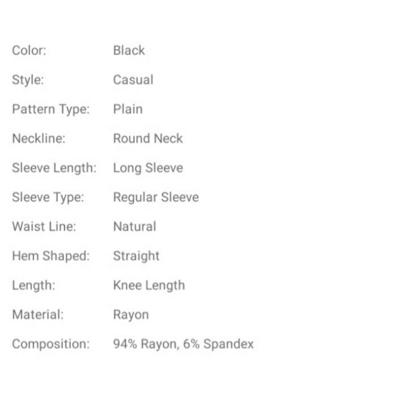 NEW Plus Black Casual Tee Dress - Picture 6 of 11